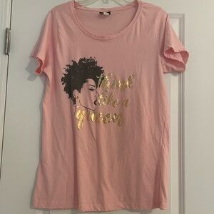 NWOT”Popular Sports” GRAPHIC T-Shirt; Think Like A Queen Size 2X, 100% Cotton